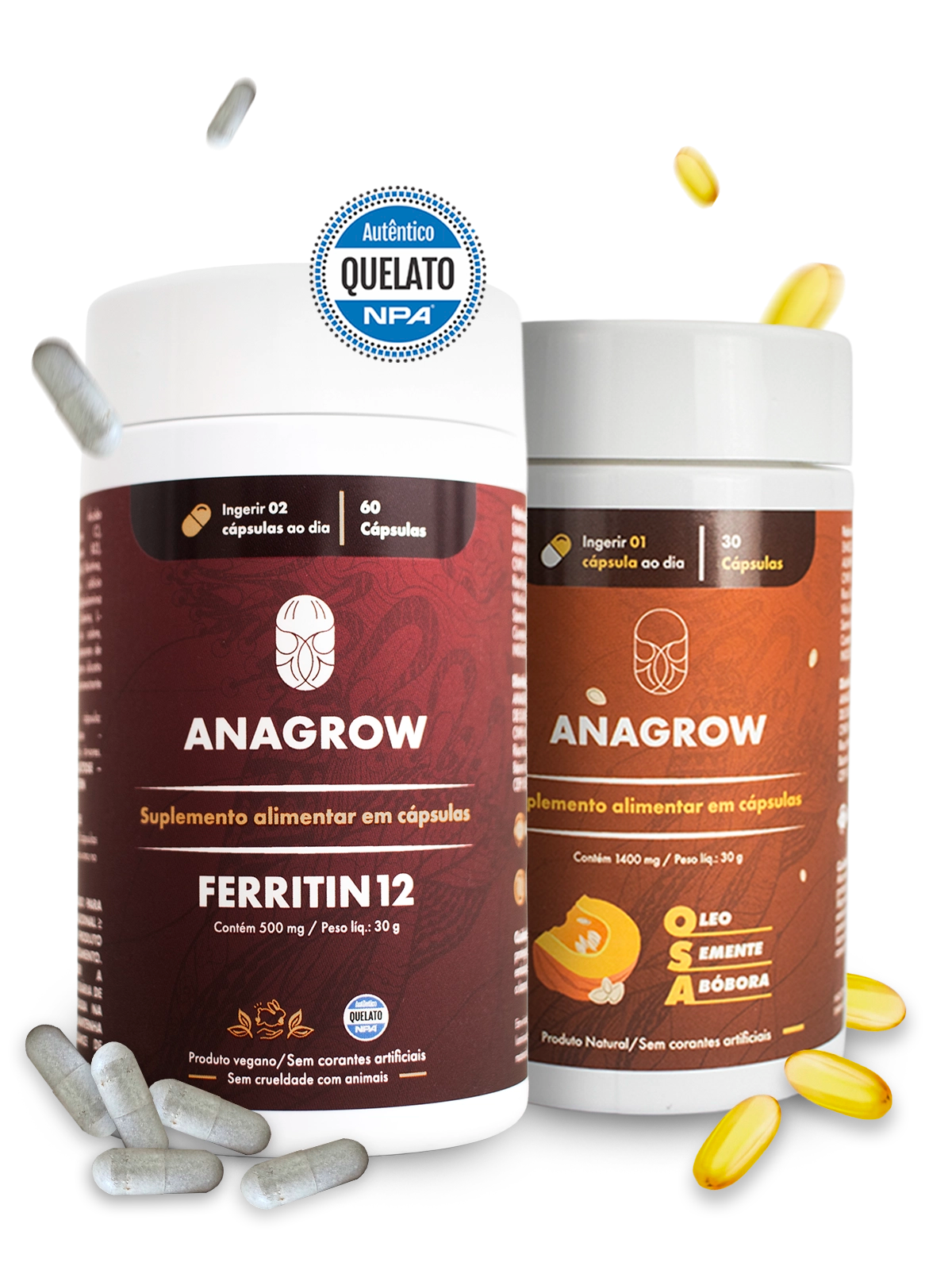 Kit Desafio Glow Up Combate à Queda e Fortalecedor | 3 Ferritin12 + 3 OSA