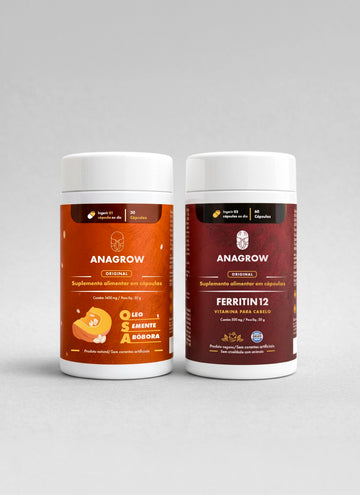 Kit Antiqueda e Fortalecimento Capilar | FERRITIN12® + OSA + 5 E-BOOKS