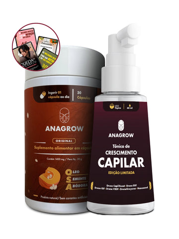 Kit Fortalecimento Capilar e Crescimento Acelerado - OSA + Tônico Capilar + E-books