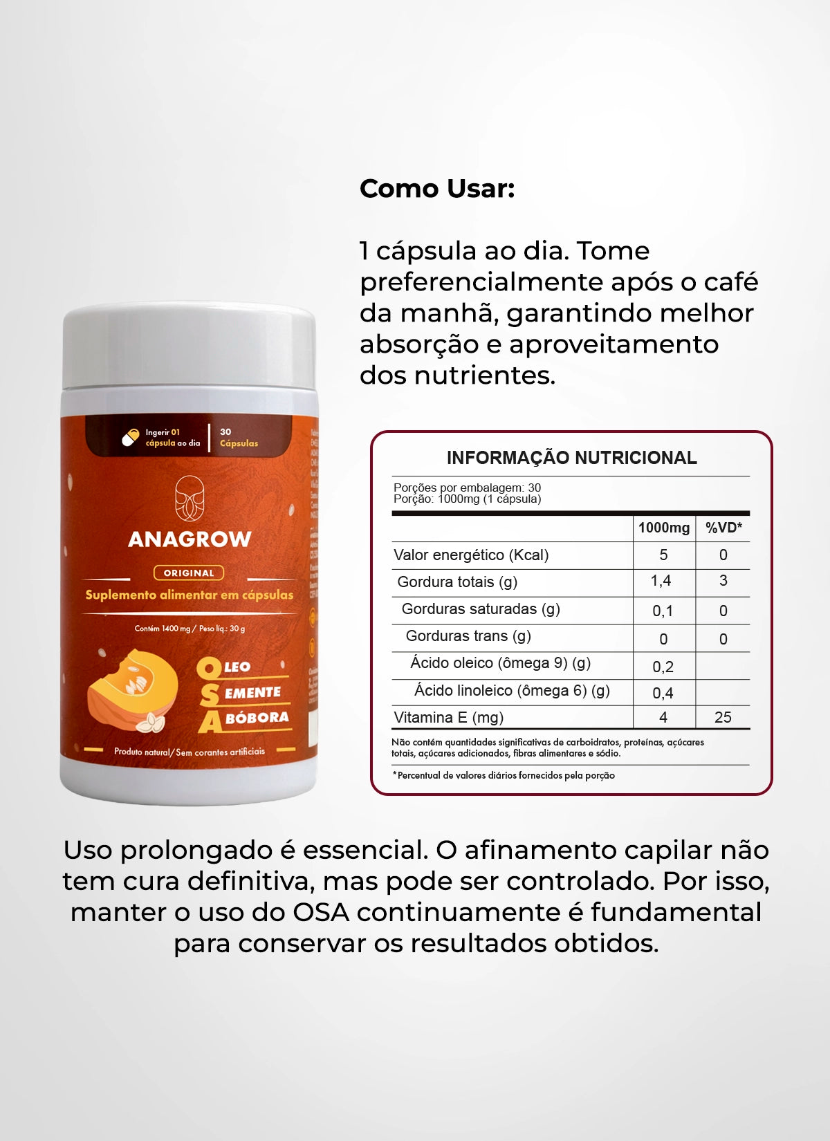 Kit Protocolo Glow Up Combate à Queda e Fortalecedor | 3 Ferritin12 + 3 OSA