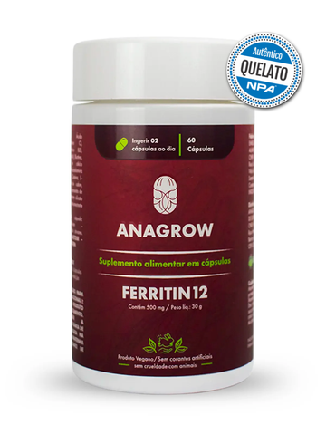 Vitamina de Combate à Queda de Cabelo Ferritin12 - 60 Cápsulas