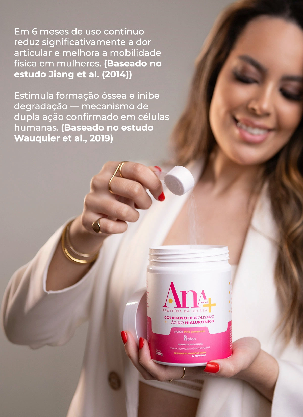 Colágeno Hidrolisado Proteína da Beleza Ana Plus - 300g — foto 3