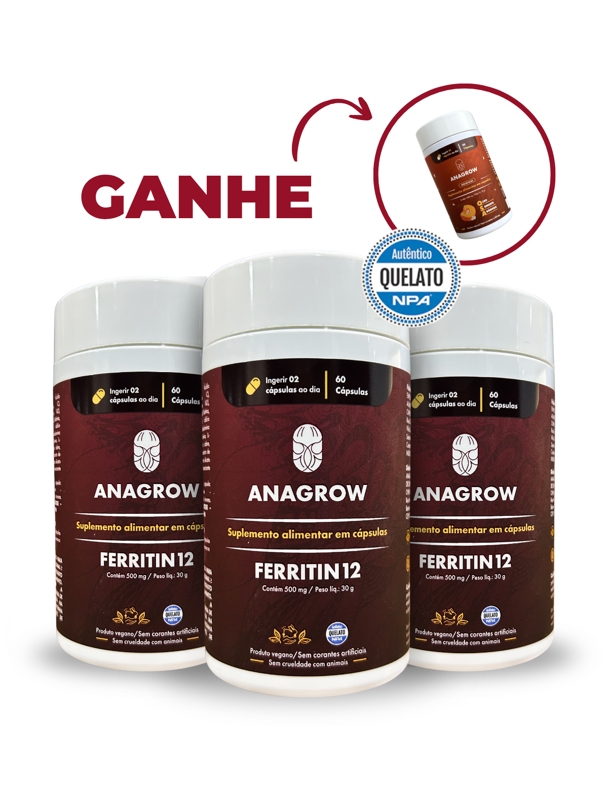 Super Pack - 3 Ferritin12 + 1 OSA + E-book - Compre 3 e Leve 4