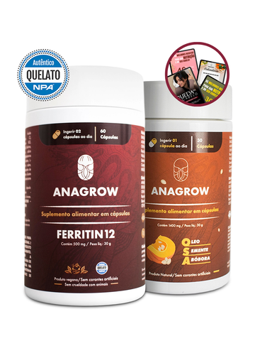 Kit Antiqueda e Fortalecimento Capilar | FERRITIN12 + OSA + 5 E-BOOKS