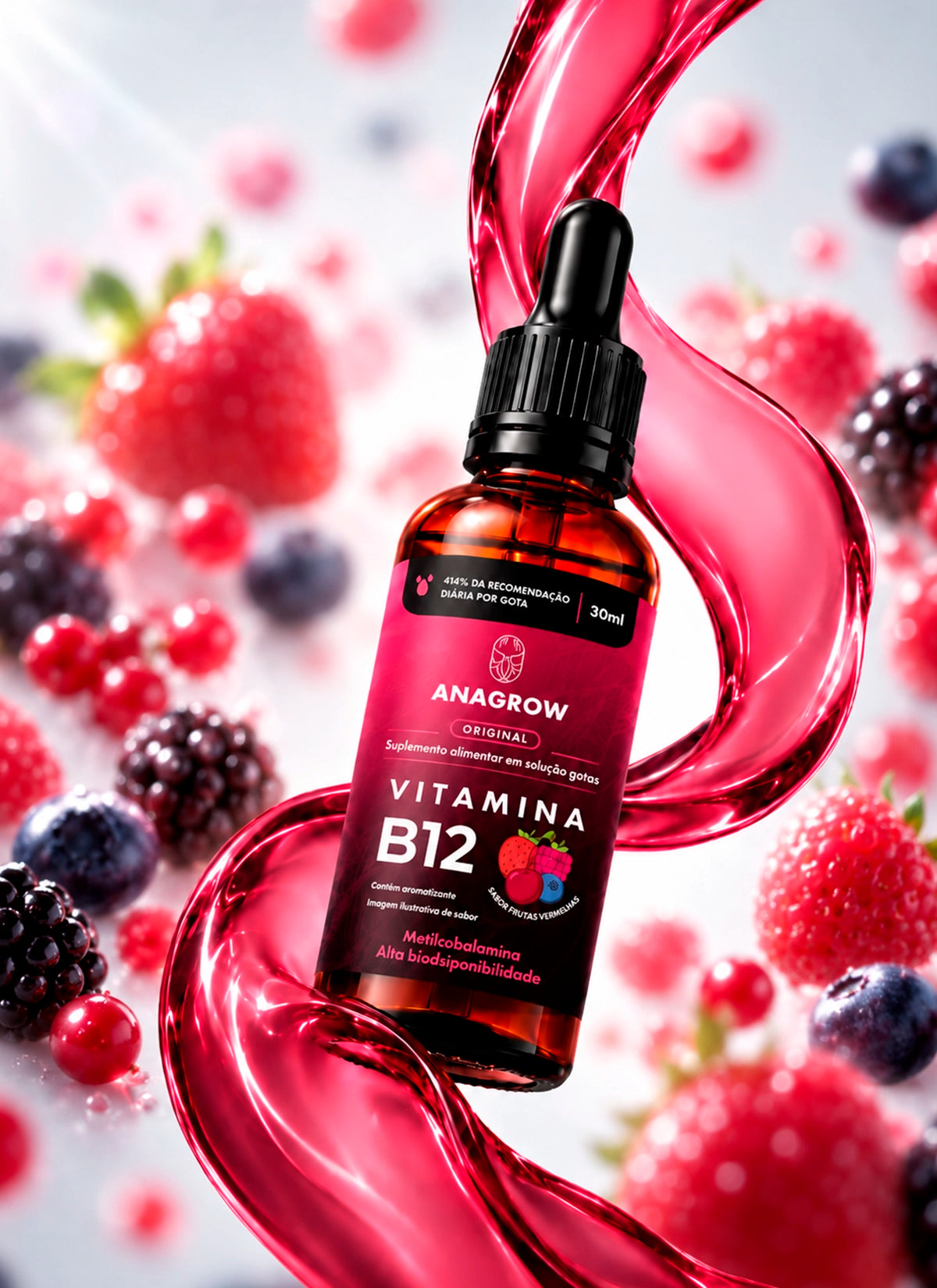 Vitamina B12 em gotas 30ml + 5 E-books