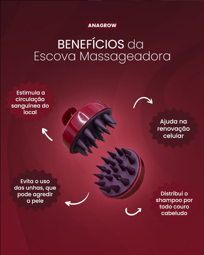 Escova Massageadora Anagrow