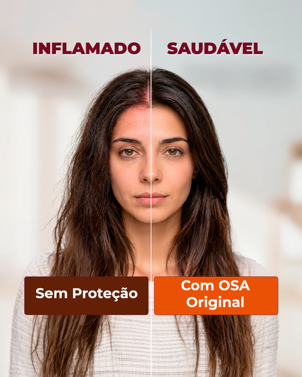 Raiz inflamada vs saudável