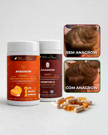 Kit Antiqueda e Fortalecimento Capilar | FERRITIN12 + OSA + 5 E-BOOKS