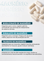 Vitamina Trio Magnésio 60 Cápsulas + E-books