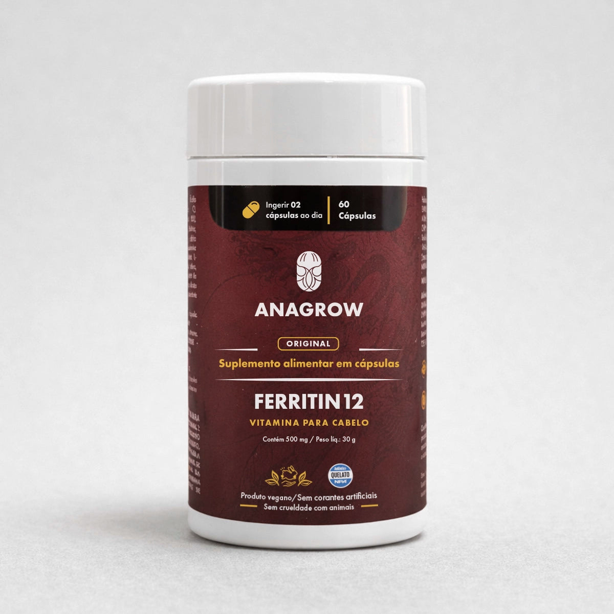 Vitamina de Combate à Queda de Cabelo Ferritin12 - 60 Cápsulas