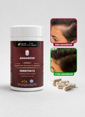 Vitamina de Combate à Queda de Cabelo Ferritin12 60 Cápsulas + 5 E-books | Original