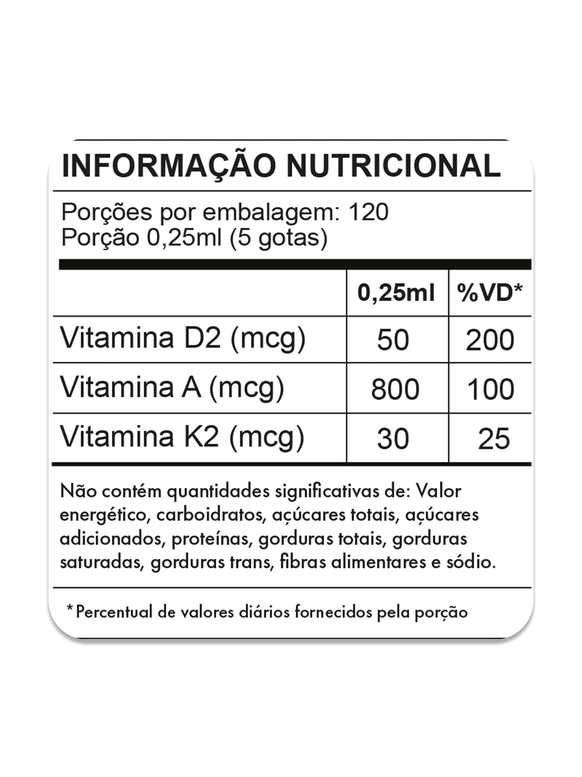Vitamina D2, A e K2 em Gotas 30ml — foto 4