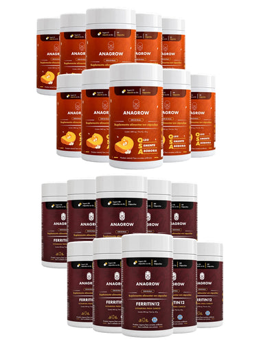 Kit Cabelos de Rapunzel 300 dias — 10 Ferritin12 + 10 OSA